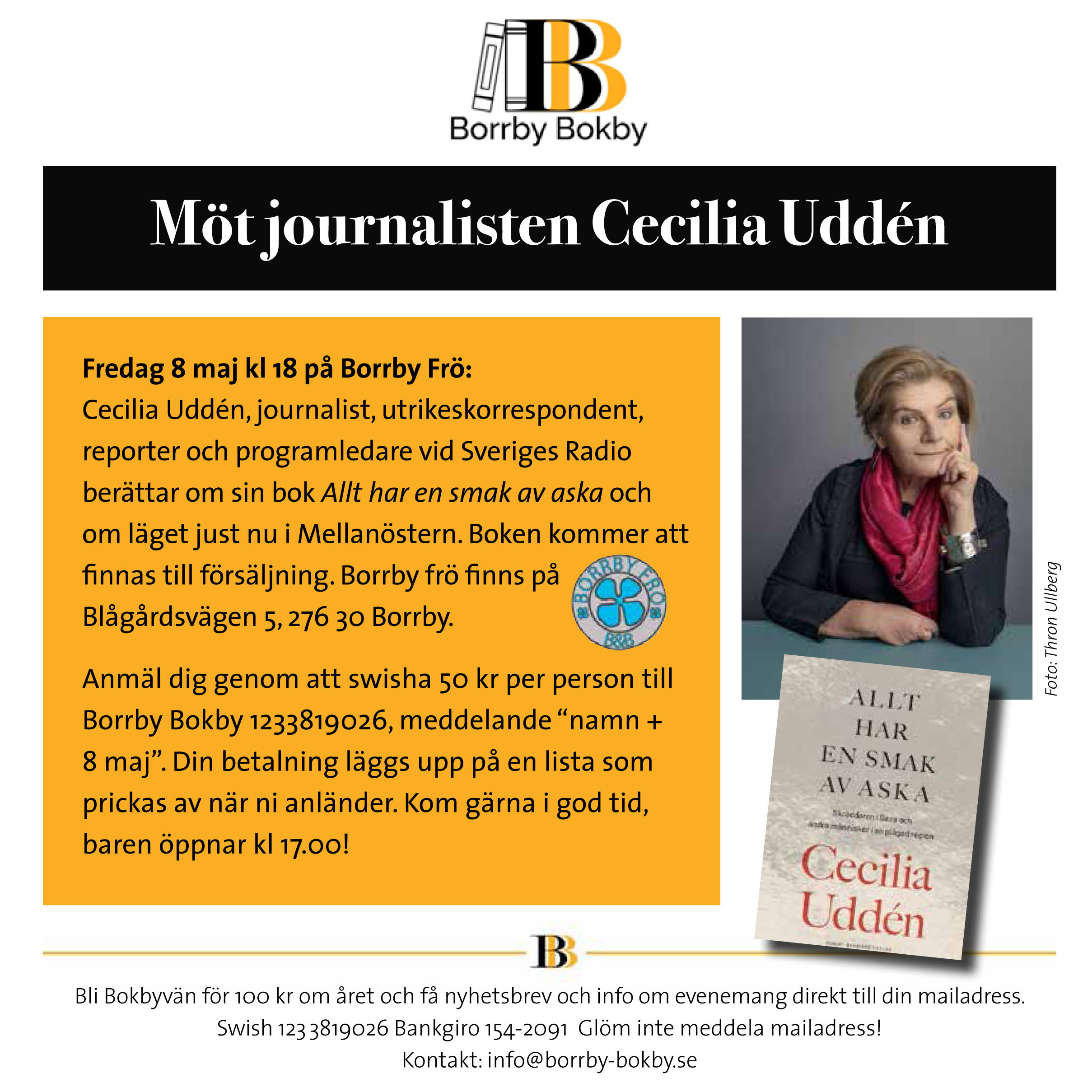 Cecilia Uddén Allt har en smak av aska Borrby Frö