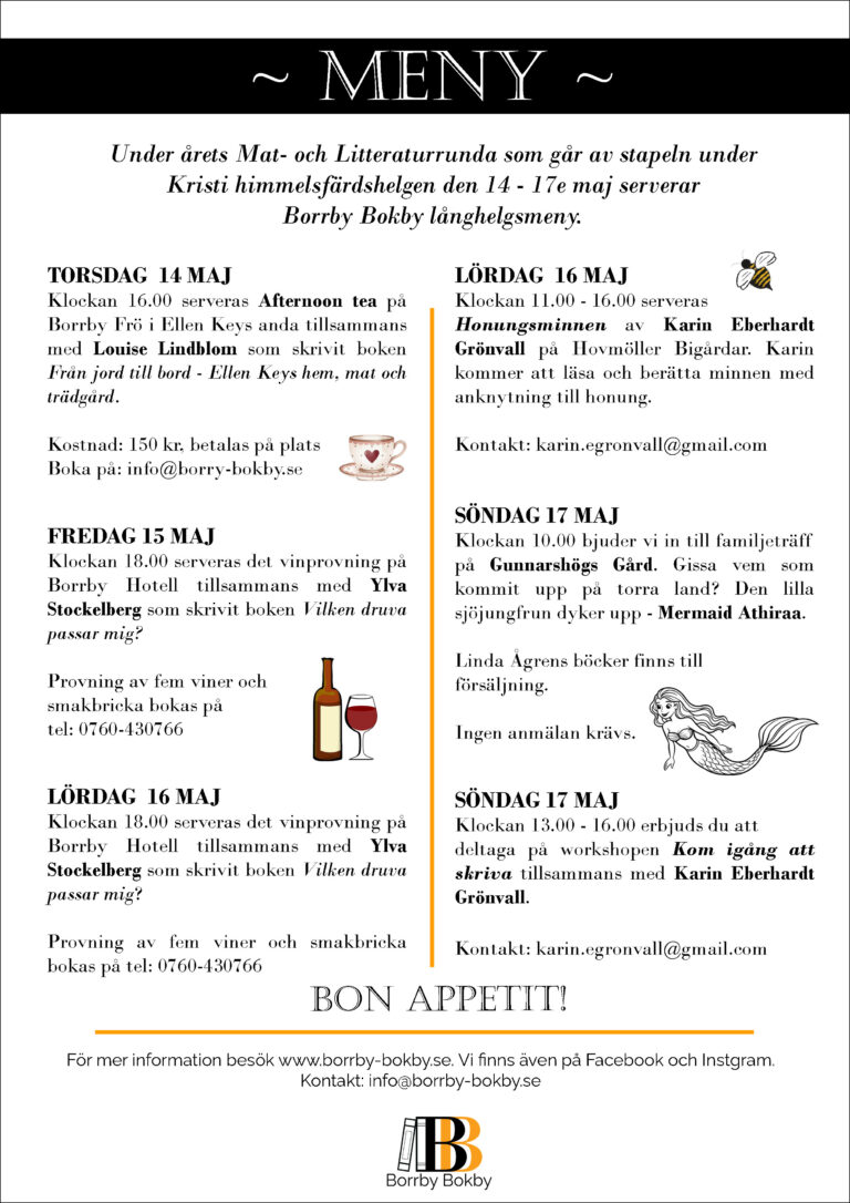 Långhelgsmeny Borrby Bokby
