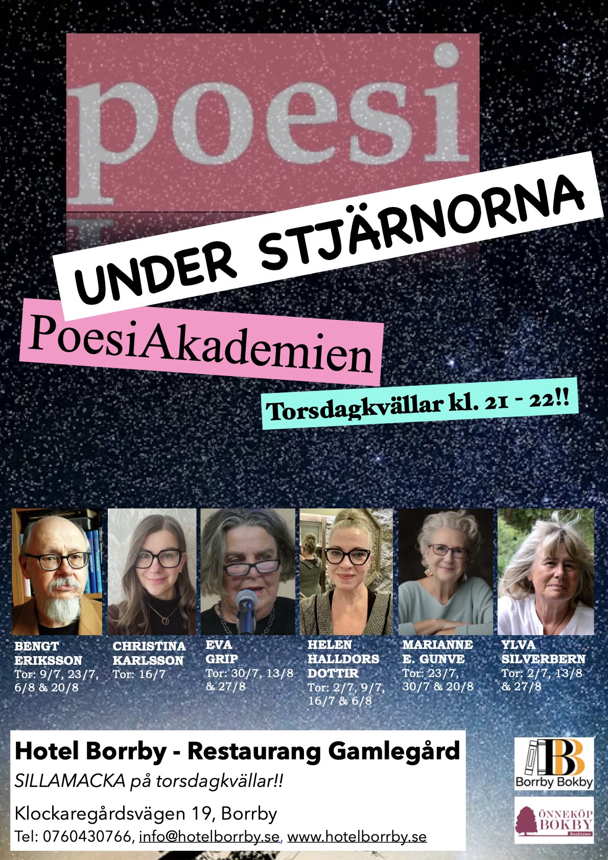 poesi under stjärnorna borrby hotell