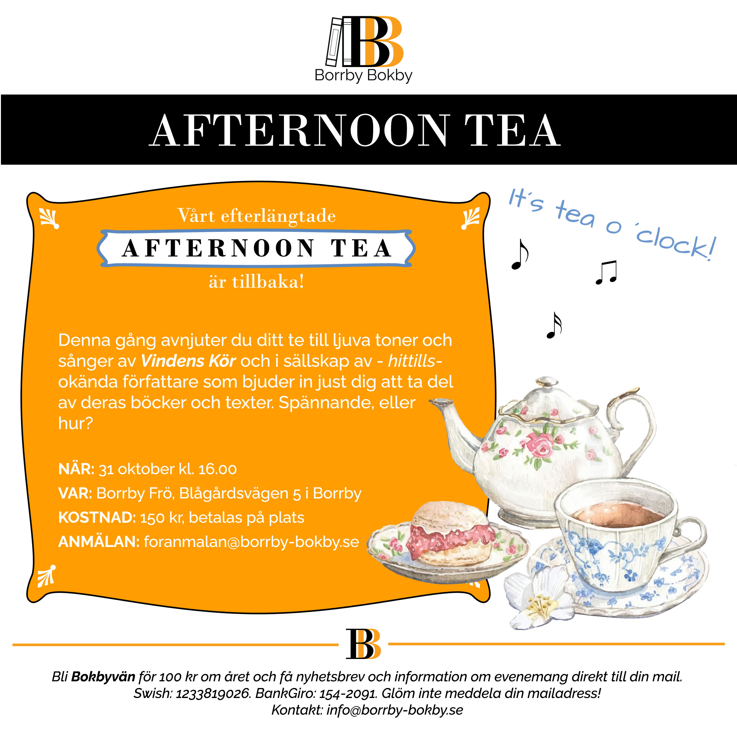 Afternoon Tea bokveckan